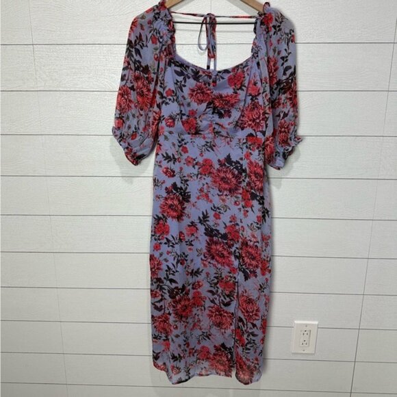 NWT Lacy Paris Lavender Floral Dress Size Medium - Picture 1 of 11